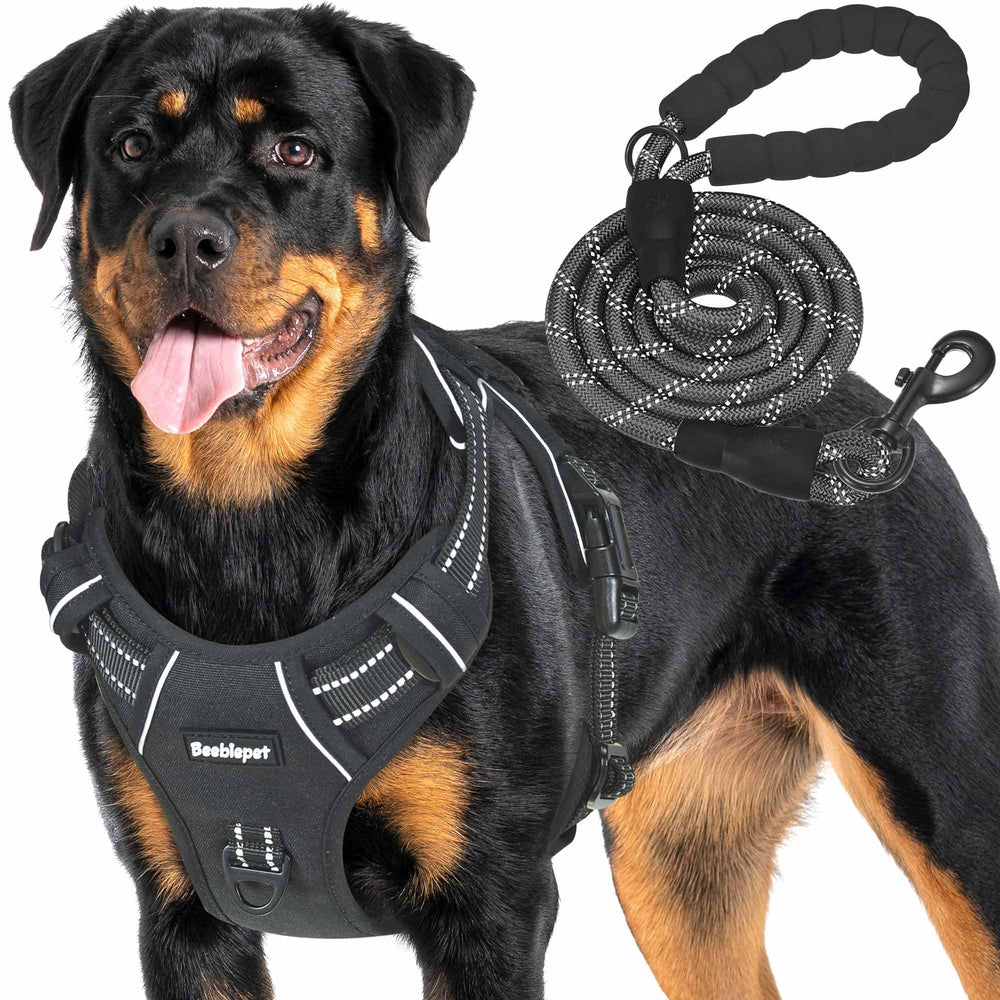 Beebiepet tactical dog harness shown from the front.