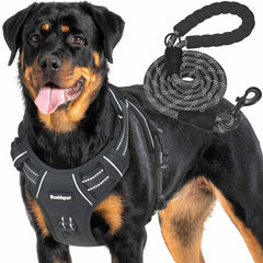 Beebiepet tactical dog harness shown from the front.