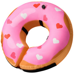 BENCMATE inflatable dog collar shown from the front in its donut shape.