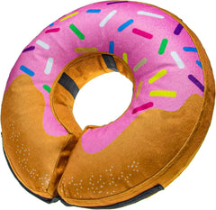 BENCMATE inflatable dog collar shown from the front in its donut shape.