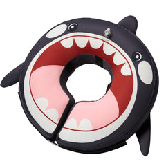 BENCMATE inflatable dog collar shown from the front in the Orca design.