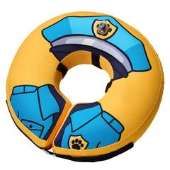 BENCMATE inflatable dog collar shown from the front in its donut shape.