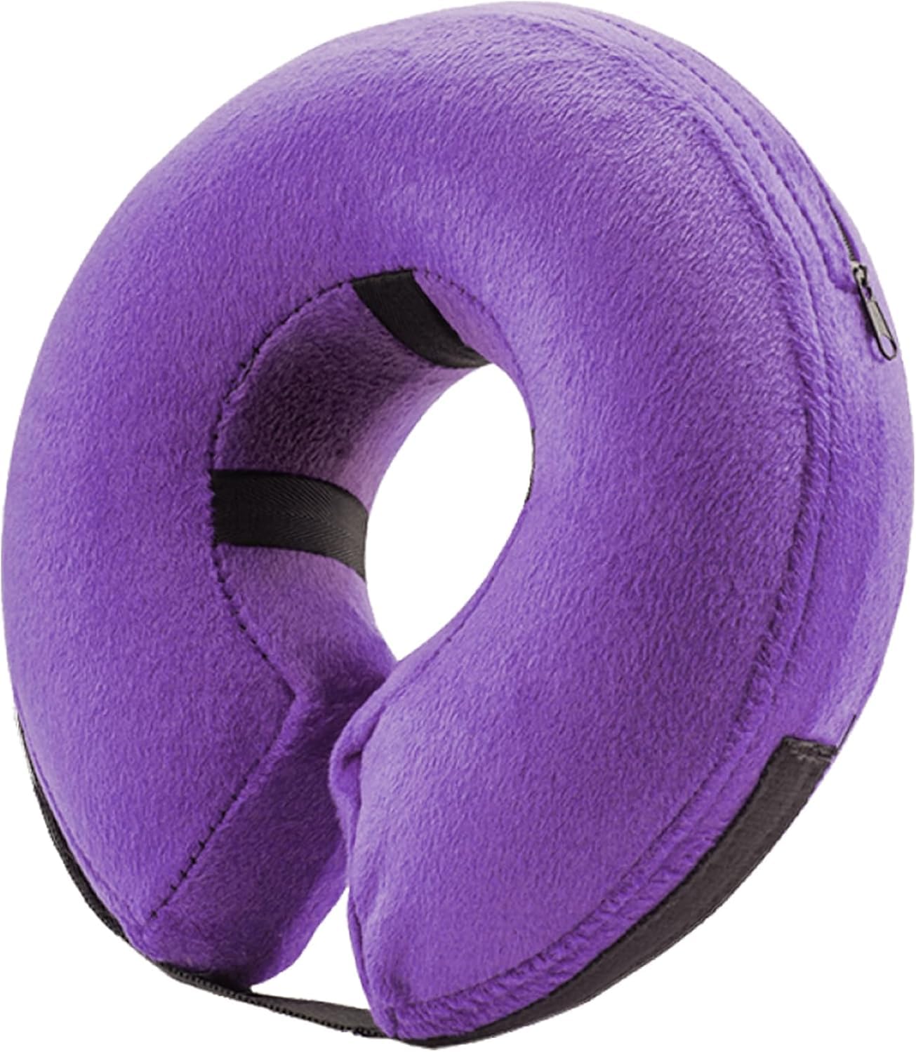 BENCMATE inflatable dog collar shown from the front with its donut-shaped recovery ring.