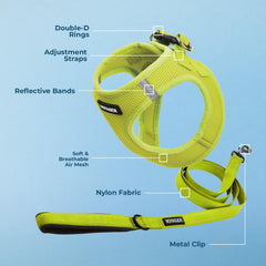 Best Pet Supplies harness air mesh shown in close-up.