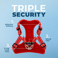 Best Pet Supplies Voyager harness showing the step-in design.