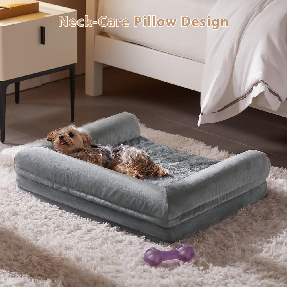 BFPETHOME orthopedic dog bed displaying its U-shaped sofa-style layout.