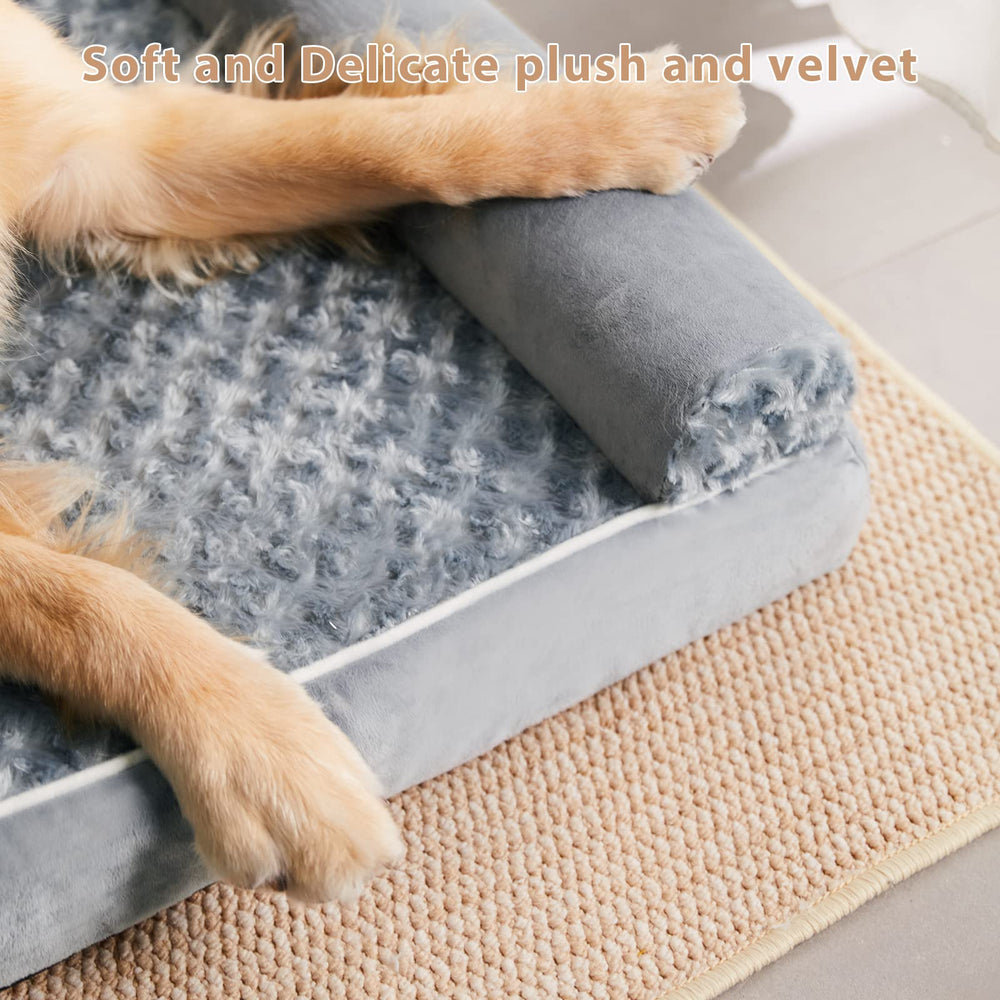 BFPETHOME orthopedic dog bed inner waterproof layer shown beneath the cover.