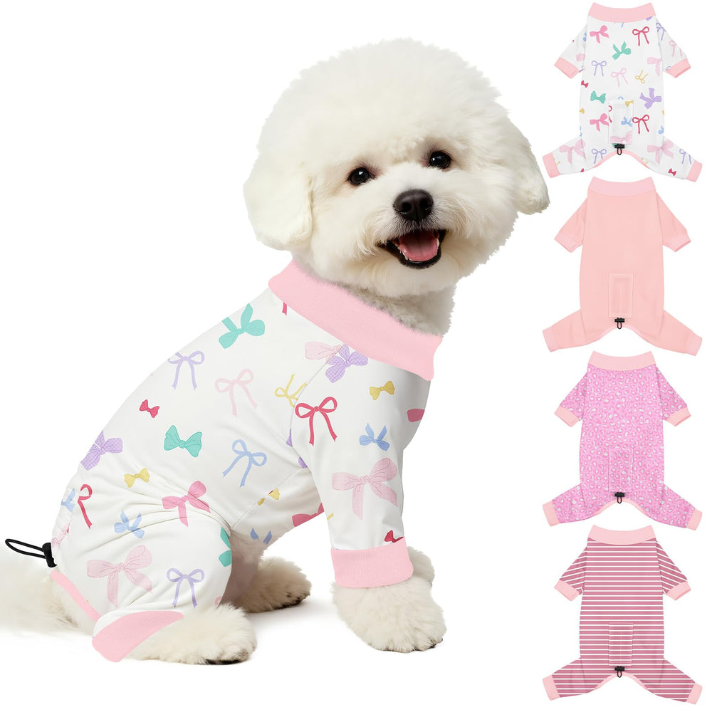 Bienbee dog pajamas shown from the front.