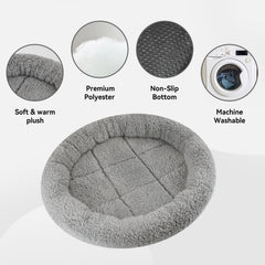 Billionchains Round Cat Bed showing the Oxford bottom.