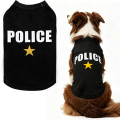 BINGPET Police Dog Shirt shown from the front.