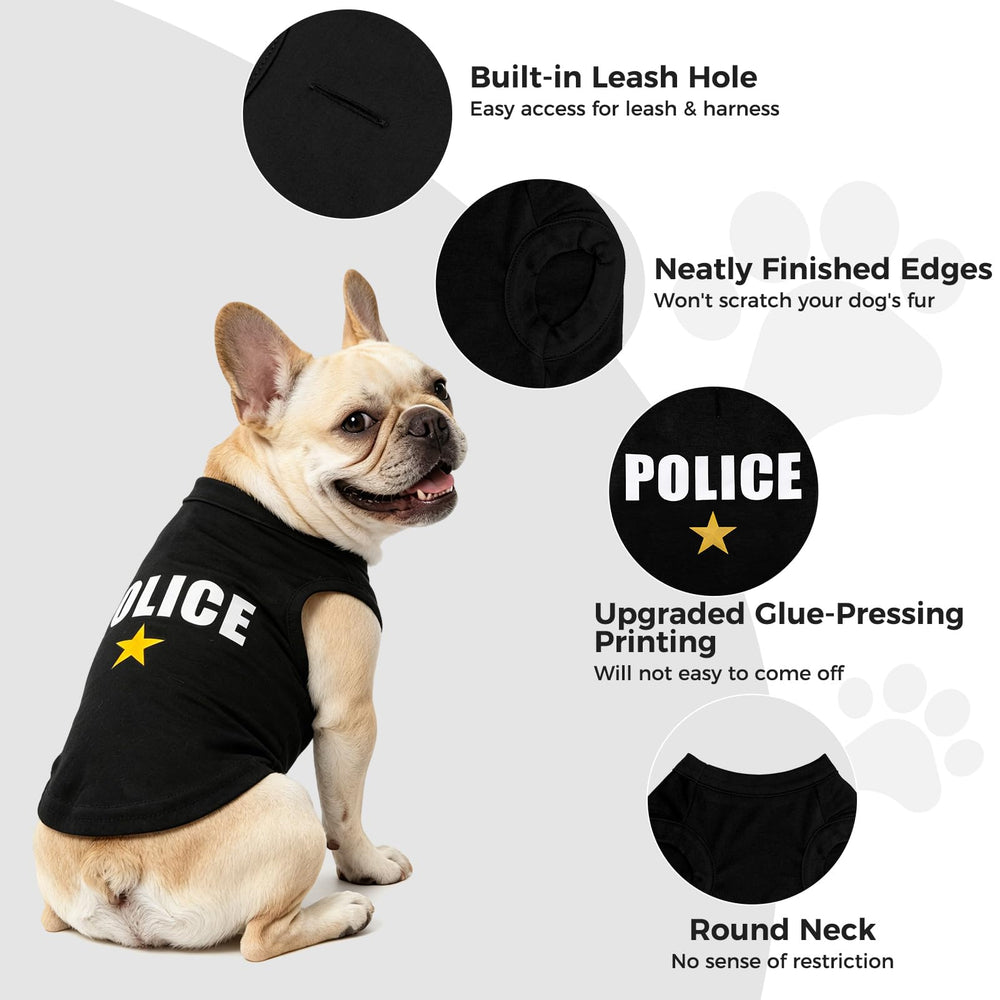 BINGPET Police Dog Shirt showing its pullover design.