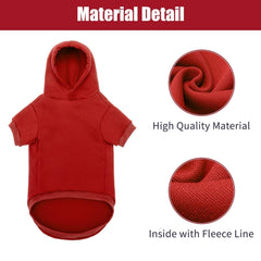 BINGPET Security Dog Hoodie showing the neck opening for a leash.