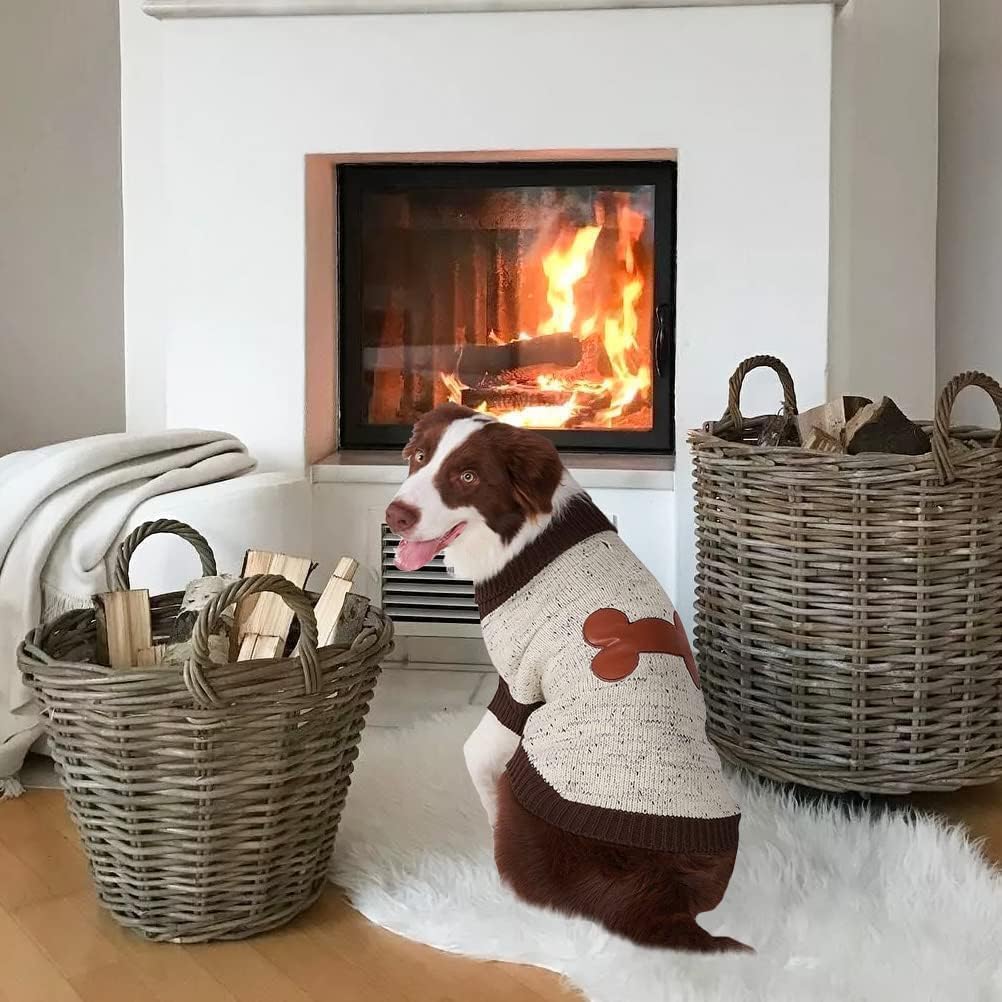 BINGPET sweater shown being worn by a large dog.