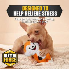 Bite Force Dog Chew Toys shown during a dog’s chewing play.