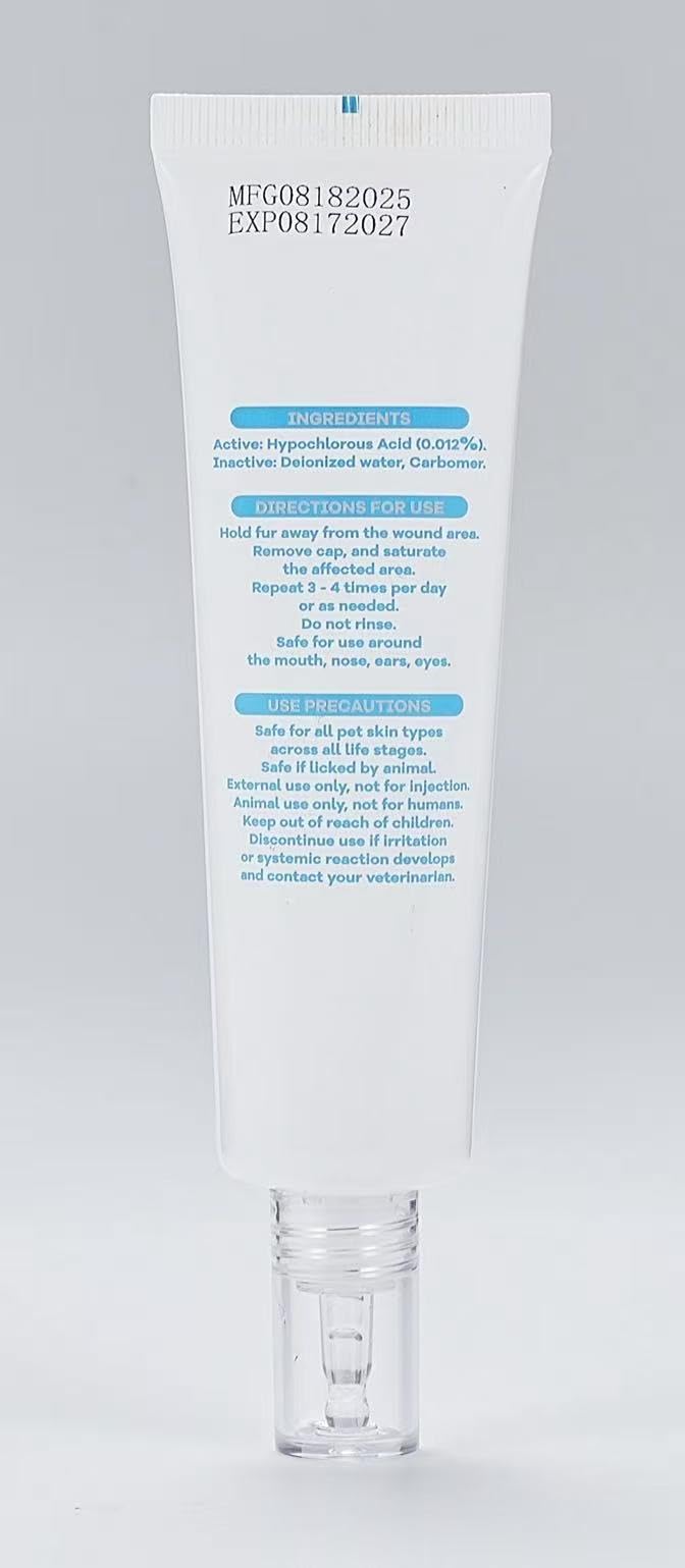 Blessmeet Pet Wound Care Hydro Gel shown for hot spot care.