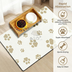 Blkjsgly Pet Feeding Mat shown with its silicone backing.