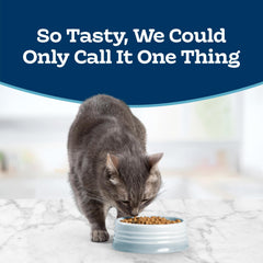 Blue Buffalo Tastefuls dry cat food highlights real chicken as its first ingredient.