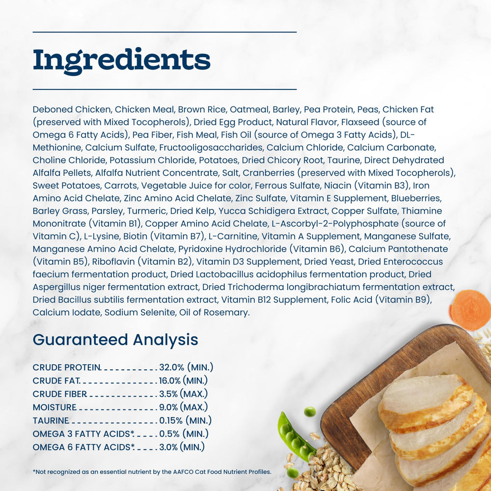 Blue Buffalo Tastefuls dry cat food features LifeSource Bits with antioxidants, vitamins, and minerals.