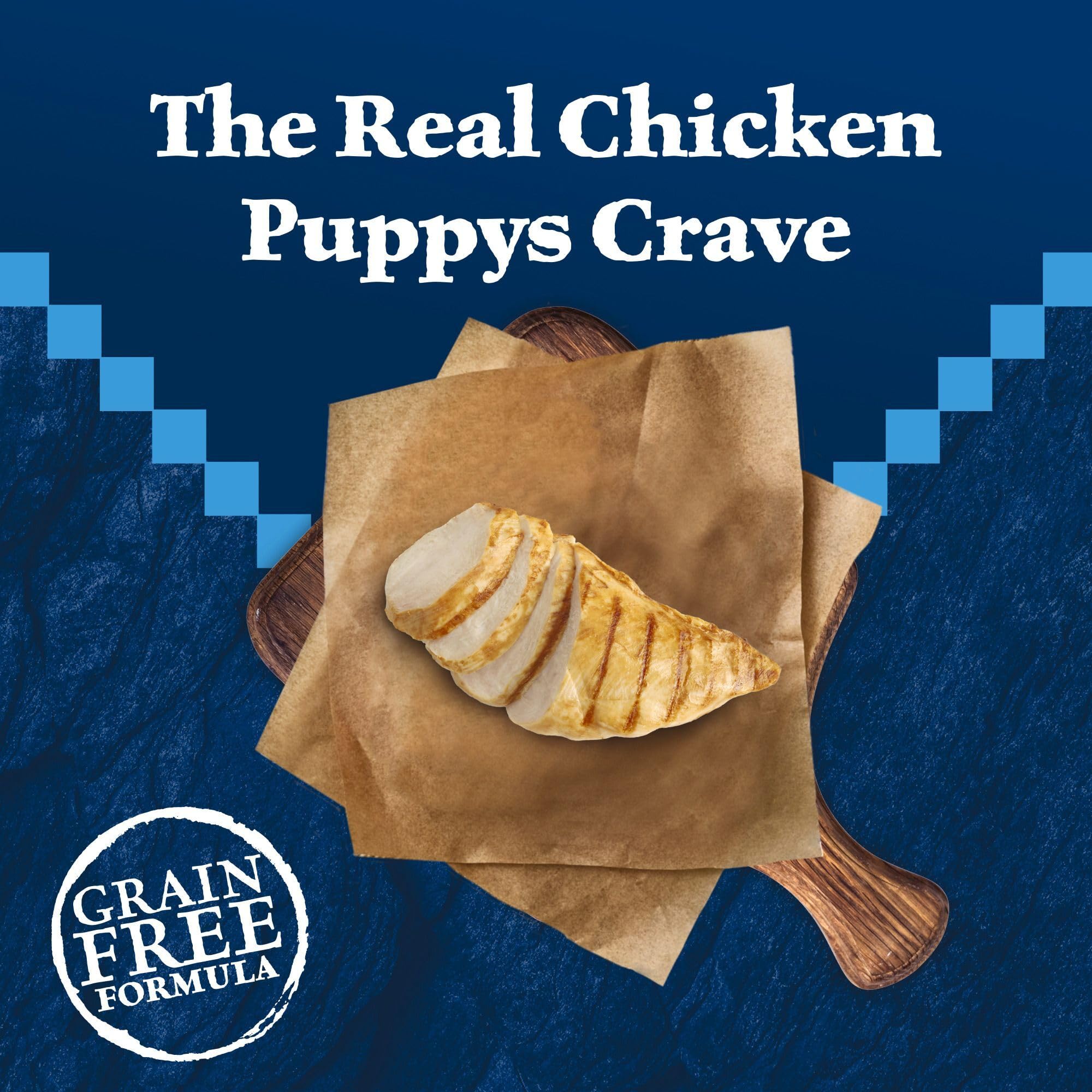 Blue Buffalo Wilderness Puppy Dry Dog Food featuring LifeSource Bits.