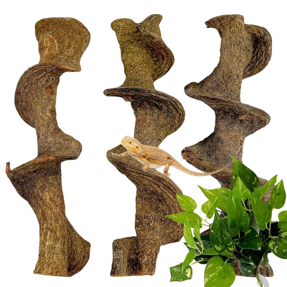BNOSDM reptile climbing branches shown together with the leaf decoration.