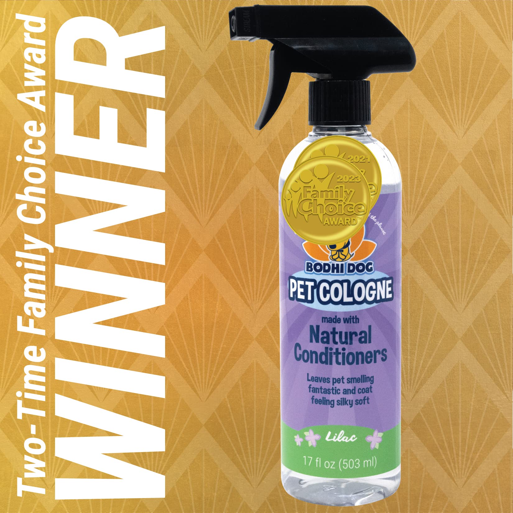 Bodhi Dog dog cologne featuring its lilac fragrance.