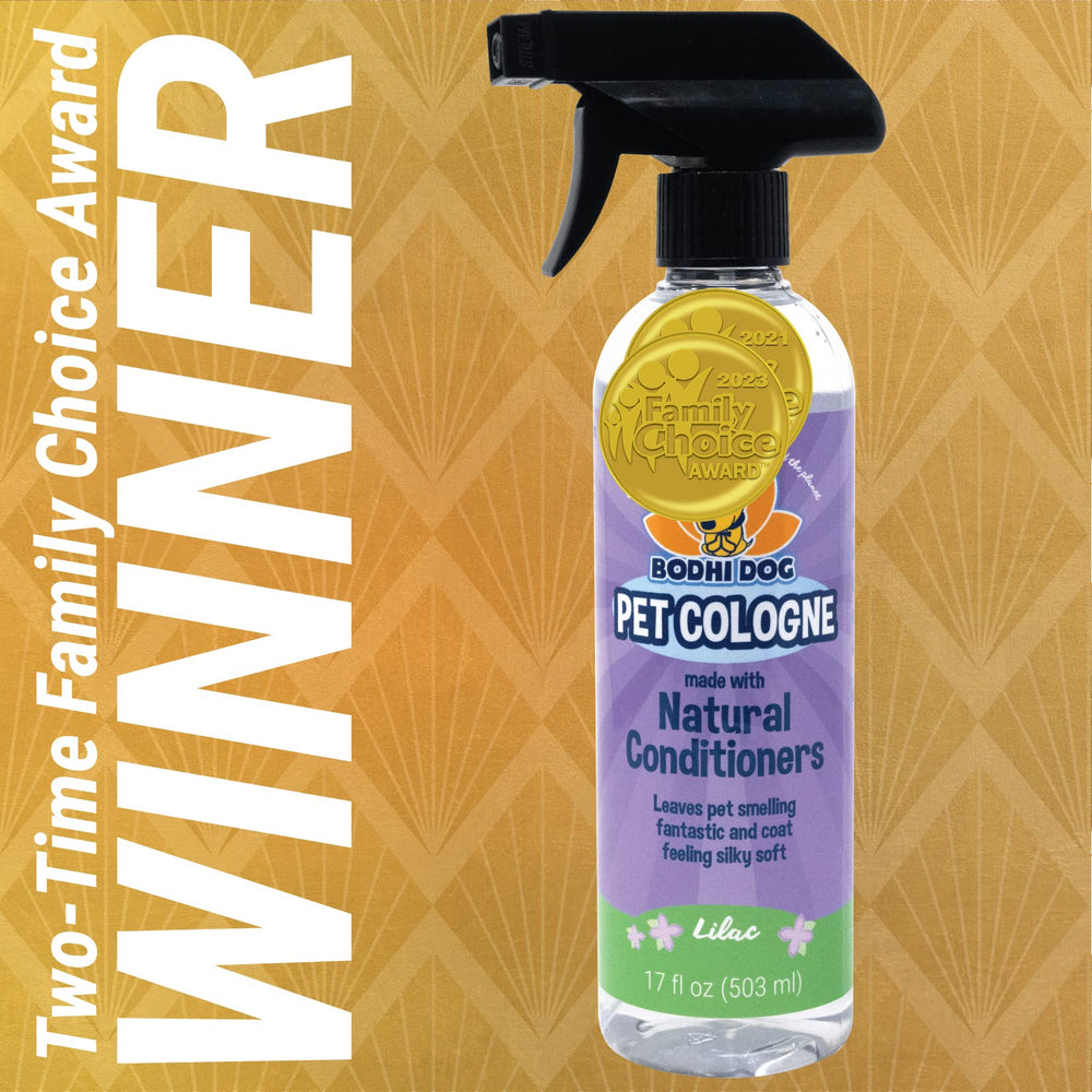Bodhi Dog dog cologne featuring its lilac fragrance.