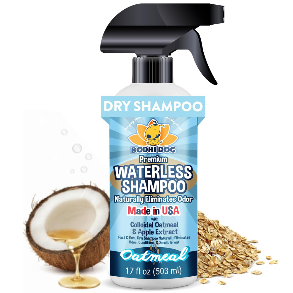 Bodhi Dog Waterless Shampoo bottle shown from the front.