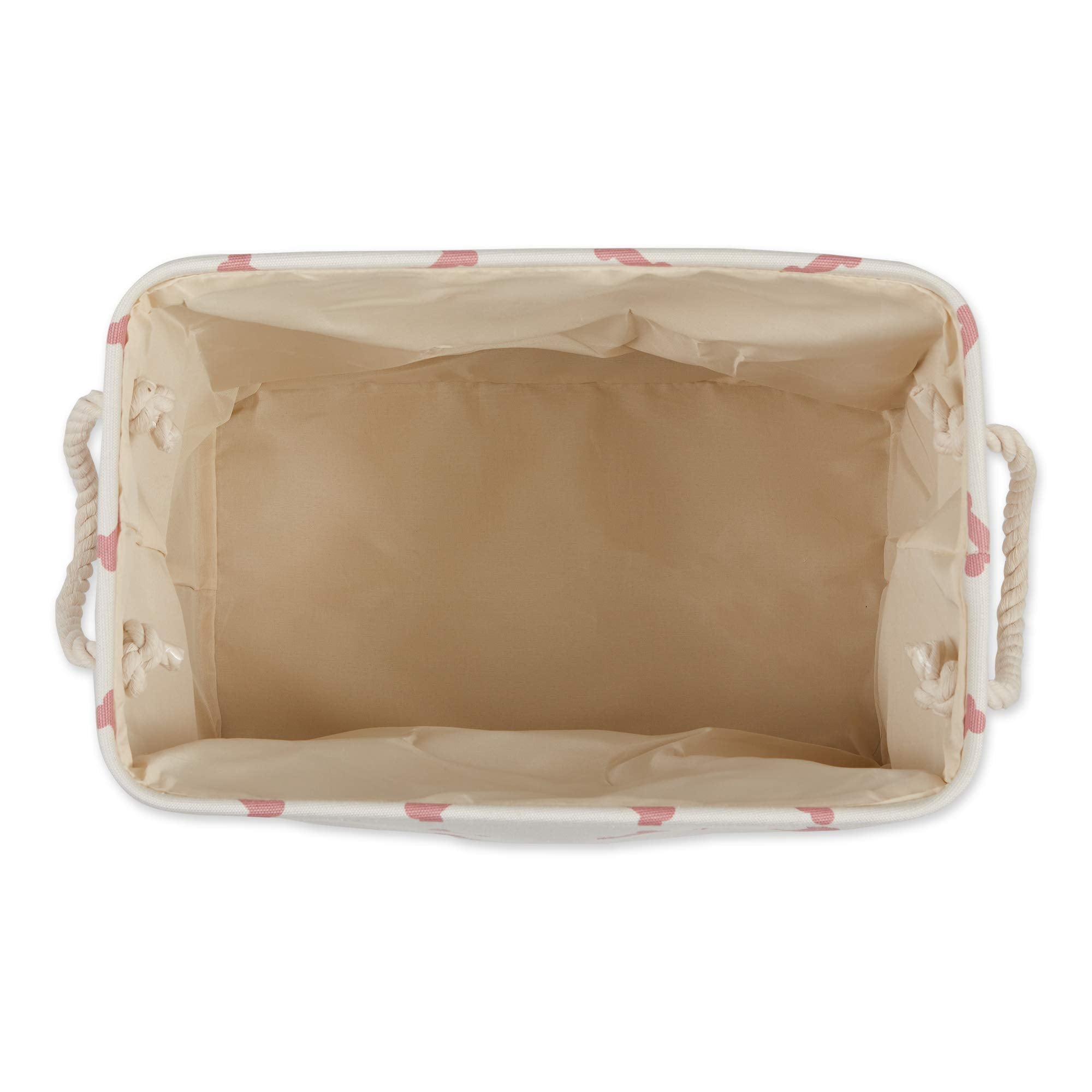 Bone Dry pet storage bin handle detail showing where to hold it when moving.
