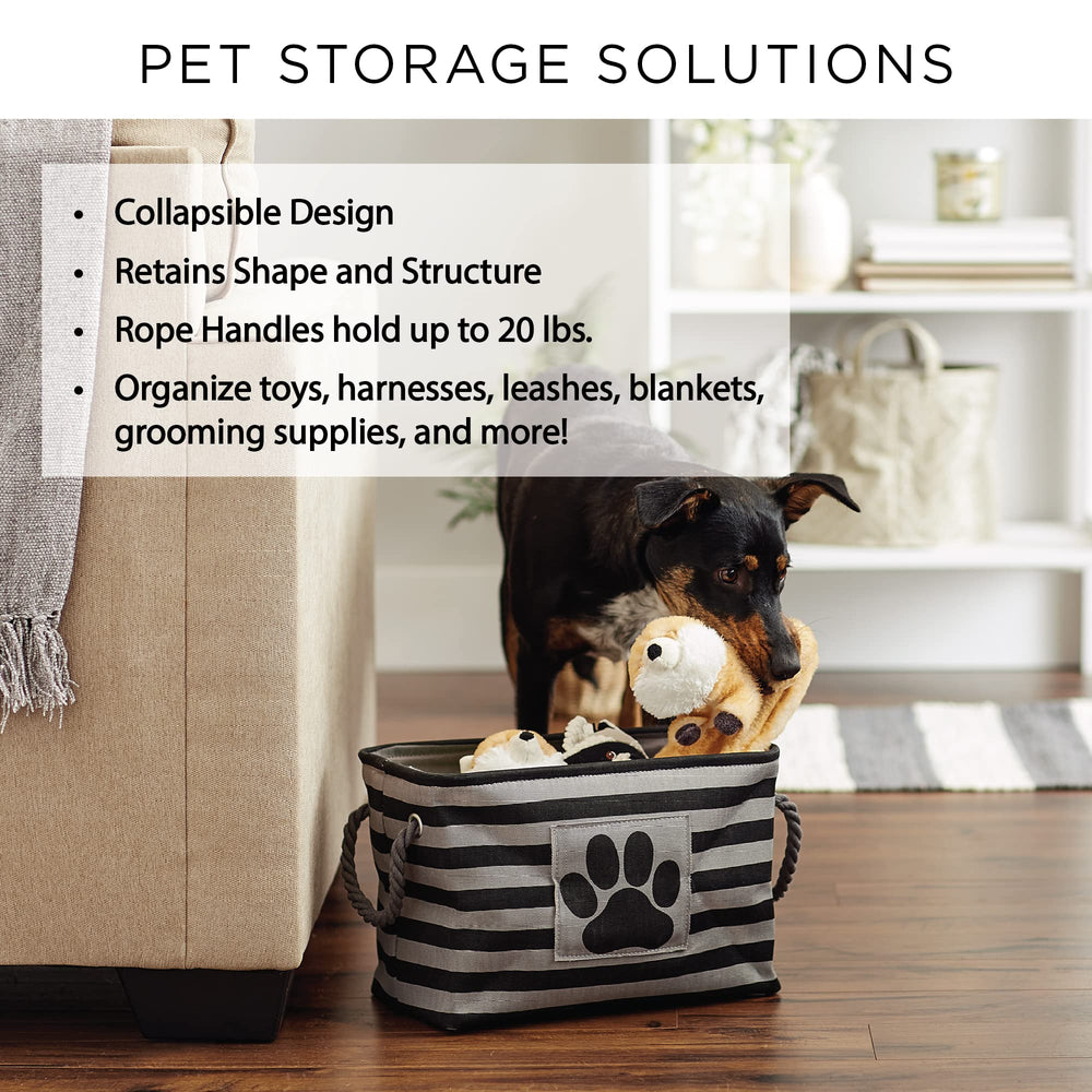 Bone Dry pet storage bin displayed as a decorative pet-storage piece in a home setting.