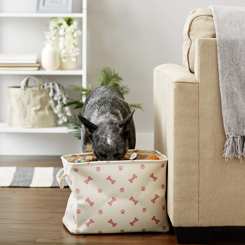 Bone Dry pet storage bin shown from above to display its interior.