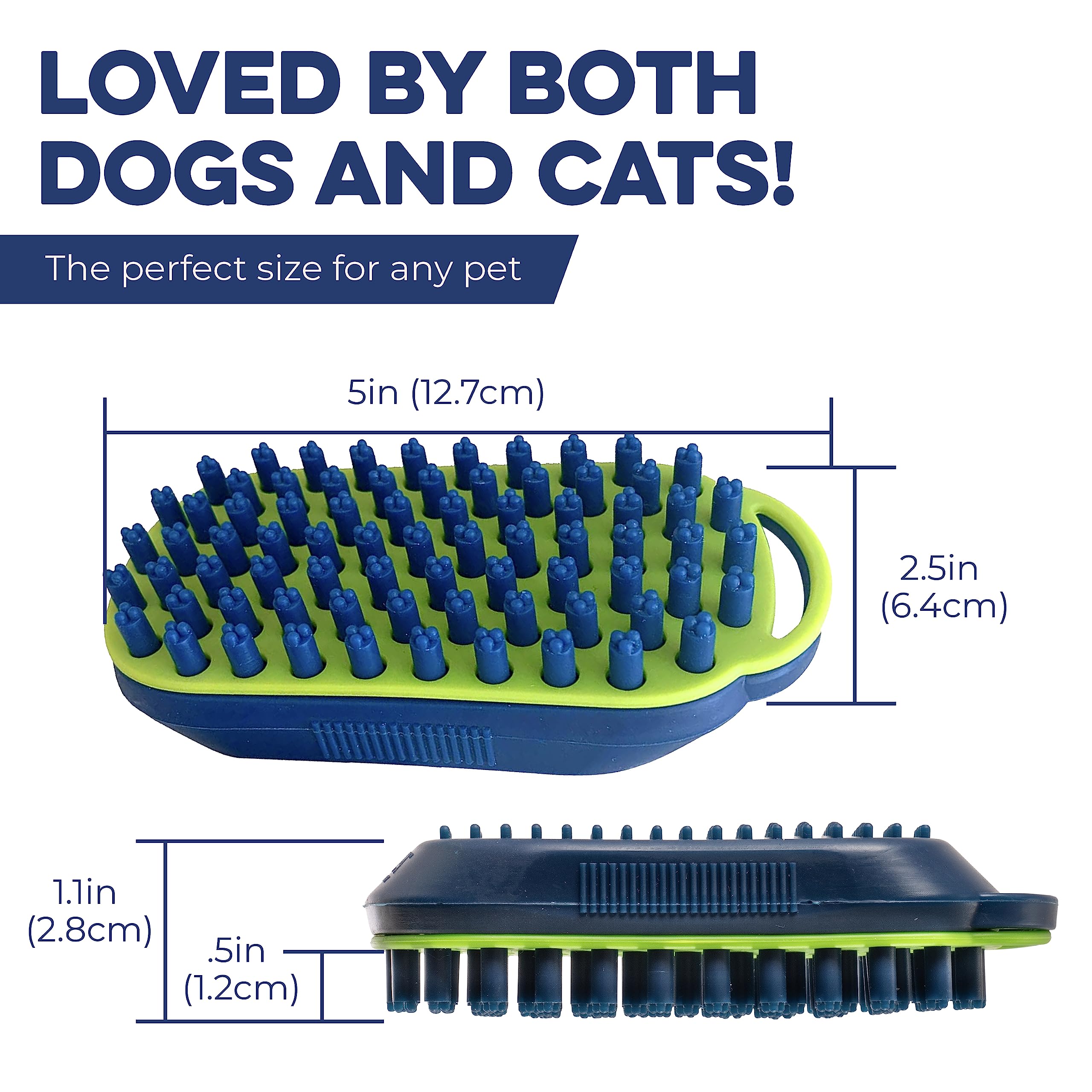 Bonza Silicone Dog Brush shown for top-rack dishwasher cleaning.