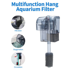 Boxtech aquarium hang on filter with its adjustable flow valve in focus.