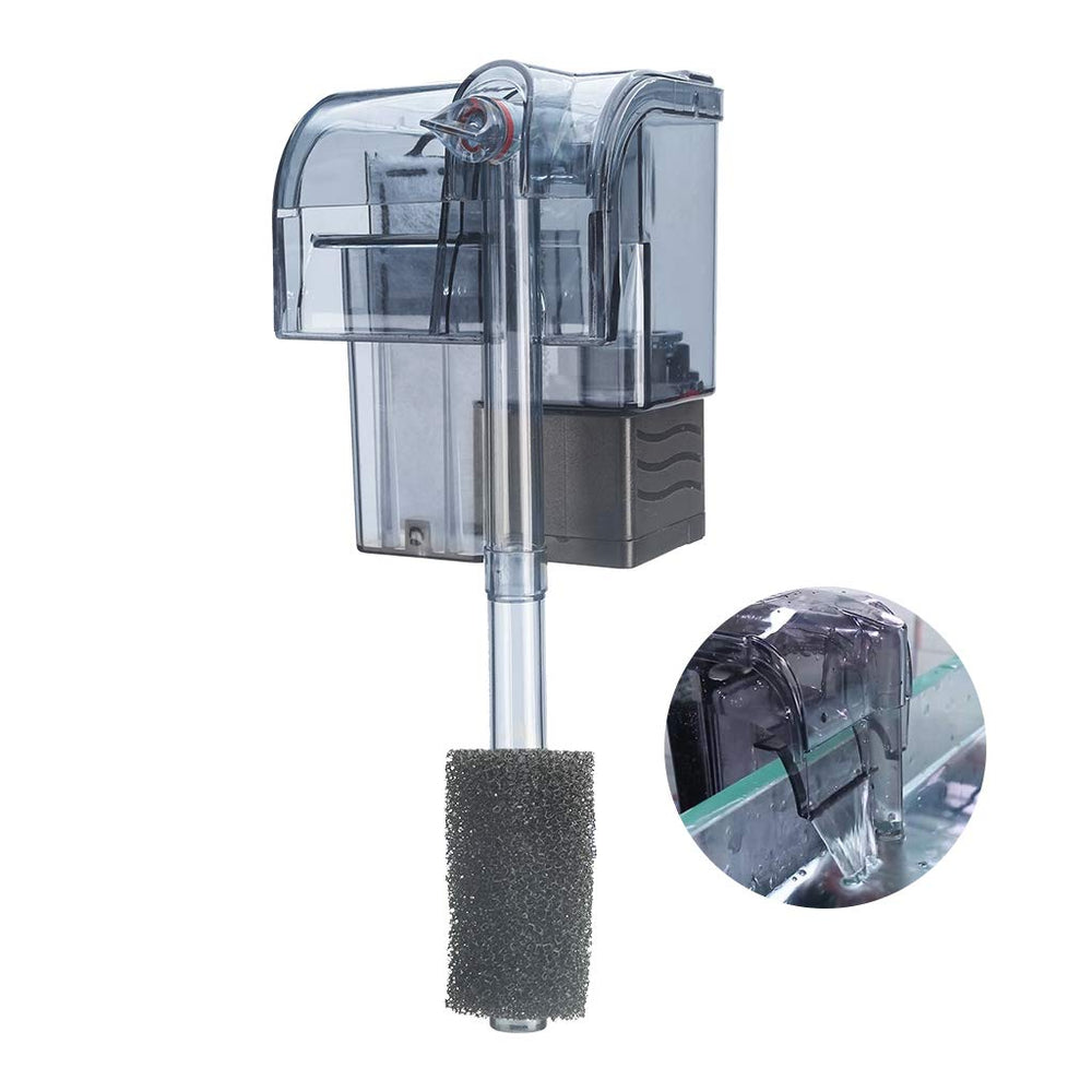 Boxtech aquarium hang on filter shown from the front.