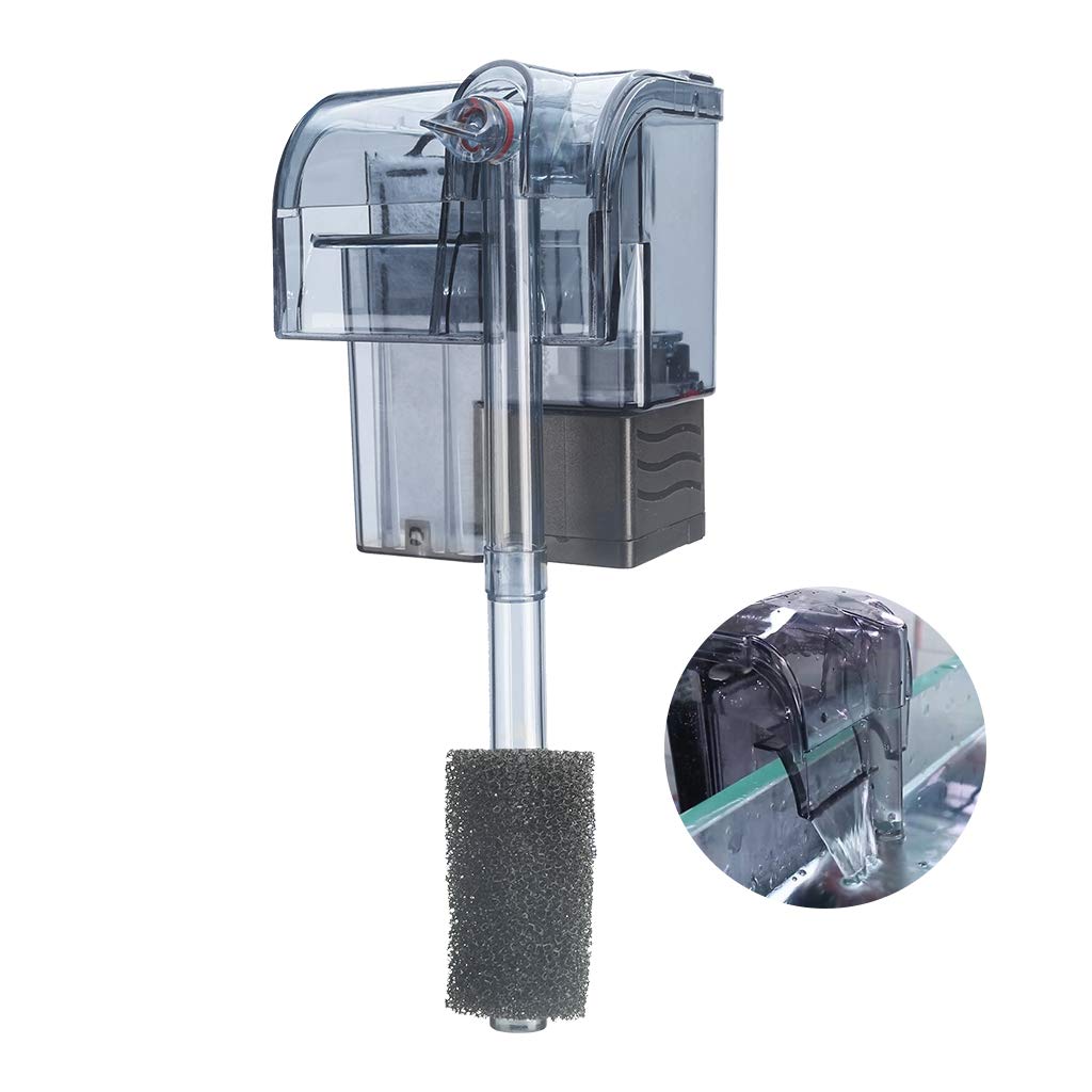 Boxtech aquarium hang on filter shown from the front.