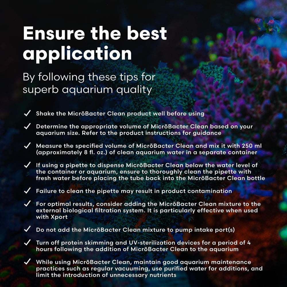 Brightwell Aquatics MicroBacter Clean shown for cleaning aquarium decorations.