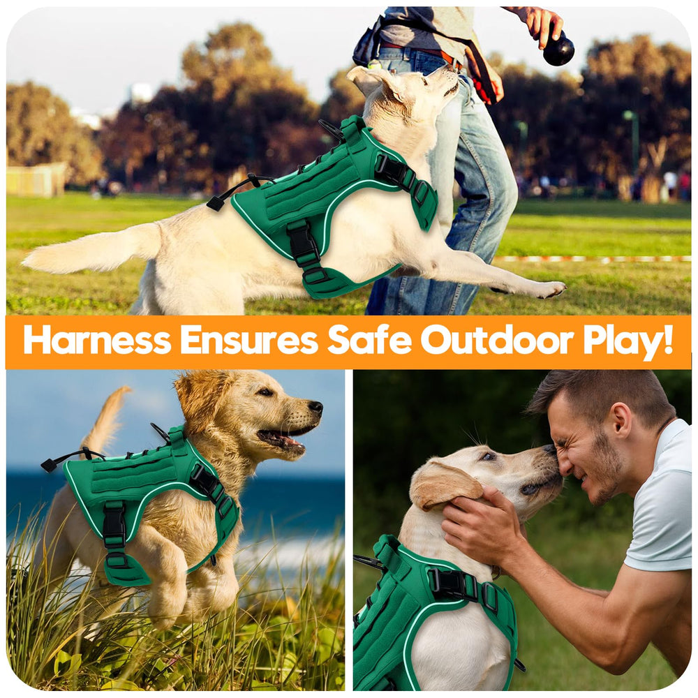 Bruvoalon tactical dog harness close-up of its breathable air mesh padding.