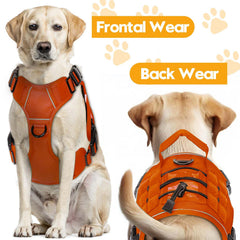 Bruvoalon tactical dog harness shown with its top handle.