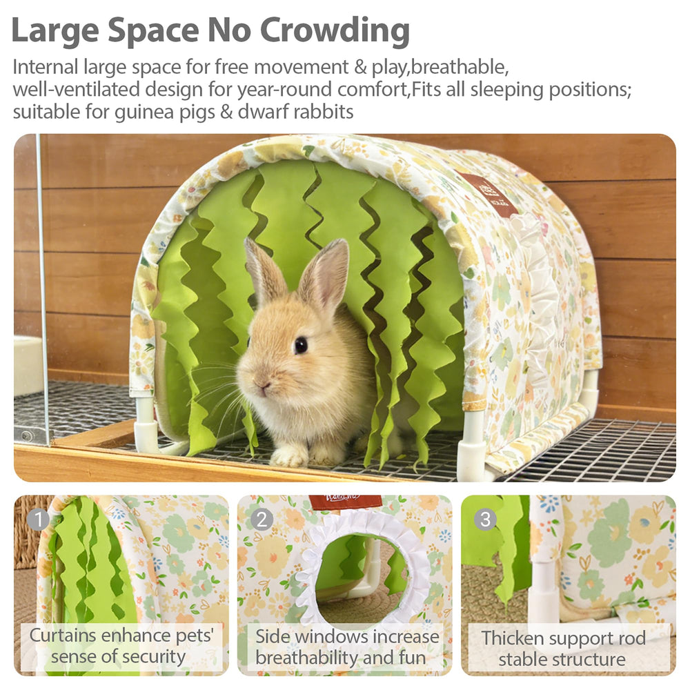 BShasrlim Guinea Pig Hideout Tunnel with its removable PVC end tubes.