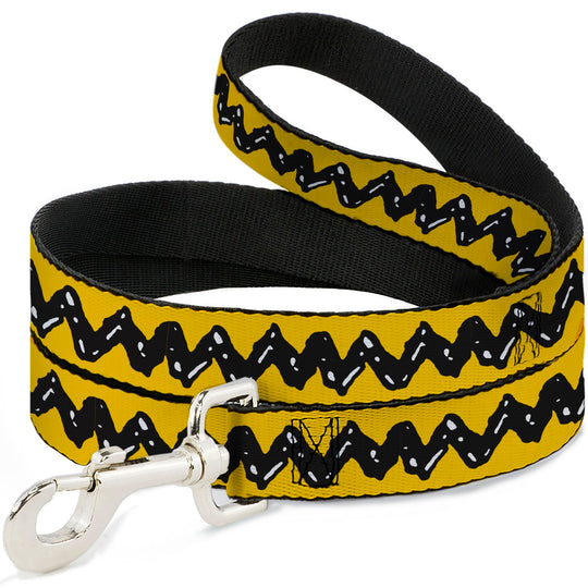 Buckle-Down Peanuts Dog Leash shown in a full product view.