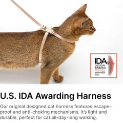 BuddyArmor cat harness shown in a full view of its overall design.