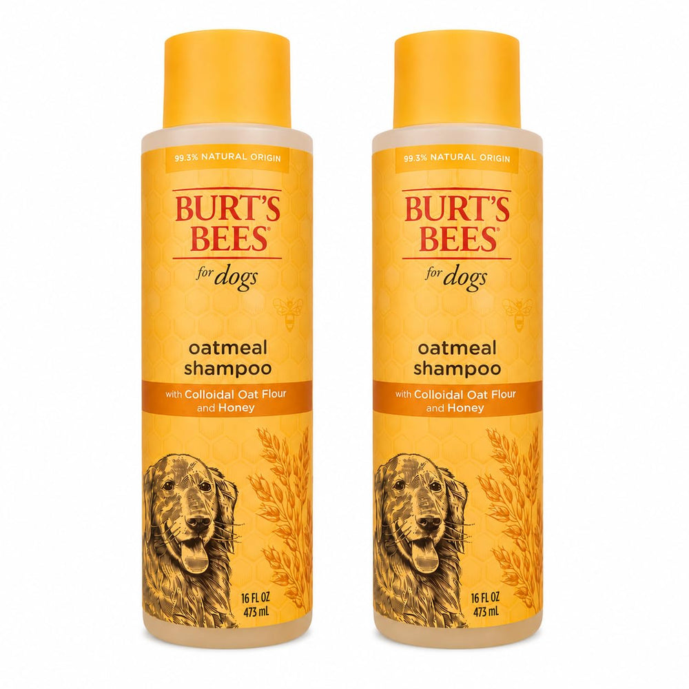 BURT'S BEES FOR PETS Oatmeal Dog Shampoo bottle shown from the front.