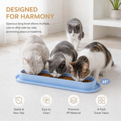 BUVQNEMXRO cat bowl showing the non-slip tray design.