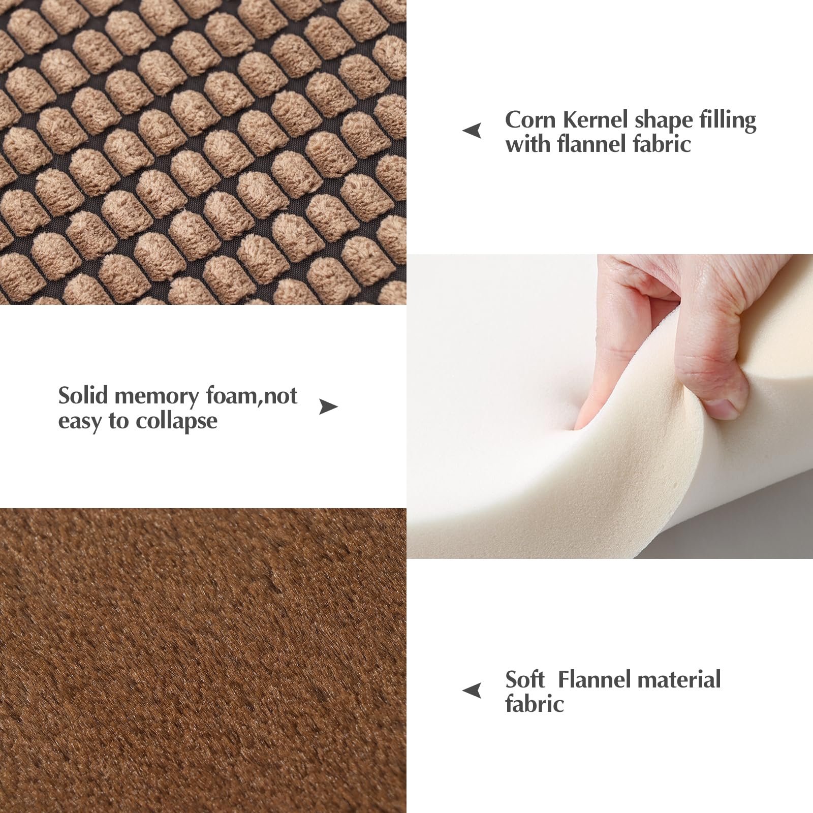 BVAGSS Dog Bed Mat showing the soft plush sleeping surface.