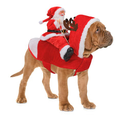 BWOGUE Santa Dog Costume shown from the front.