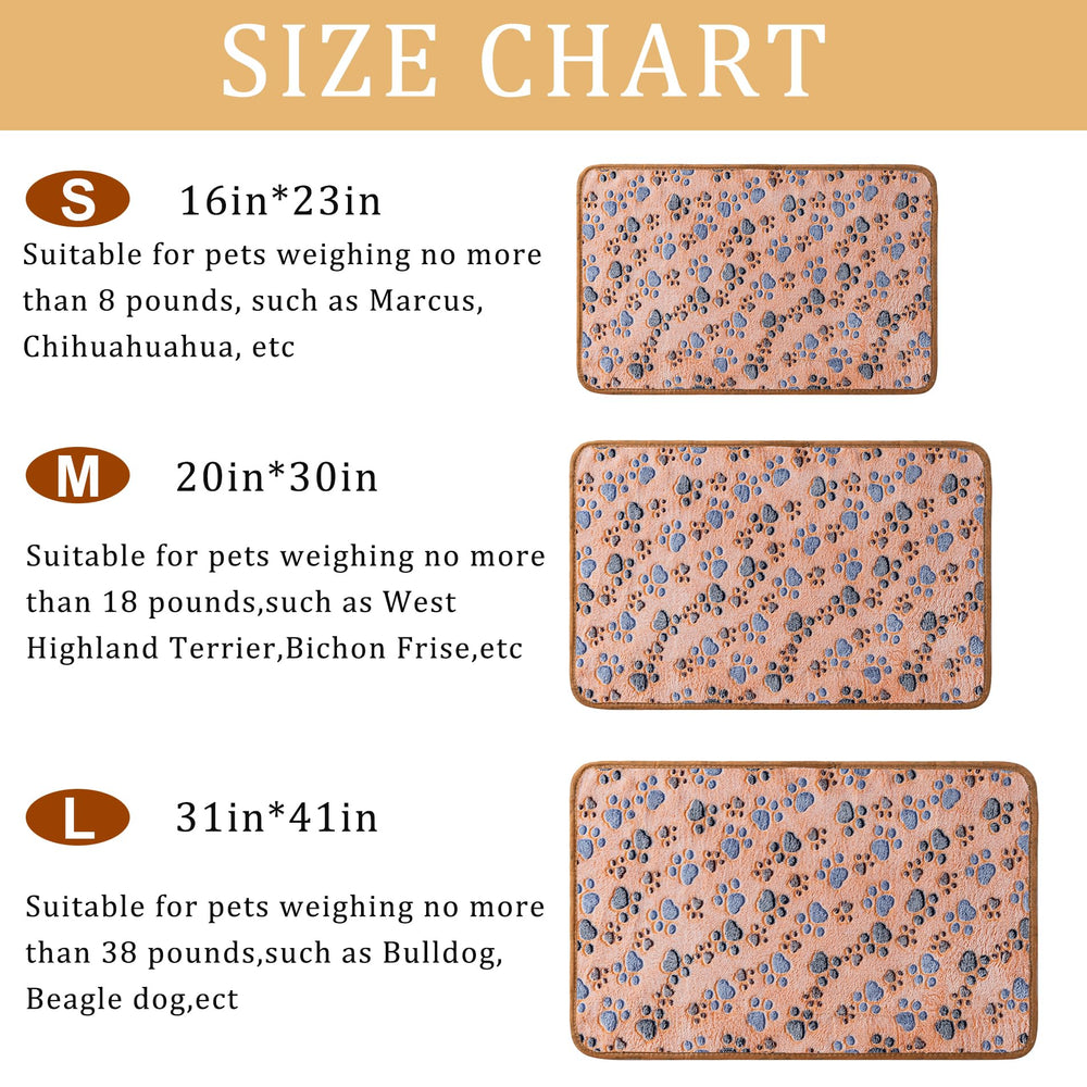 CADONO pet blanket showing its paw print design.
