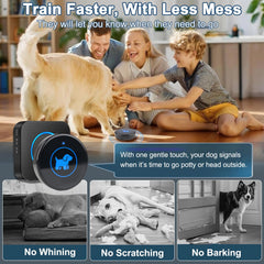 Cangecit wireless dog doorbell touch button shown in close-up.
