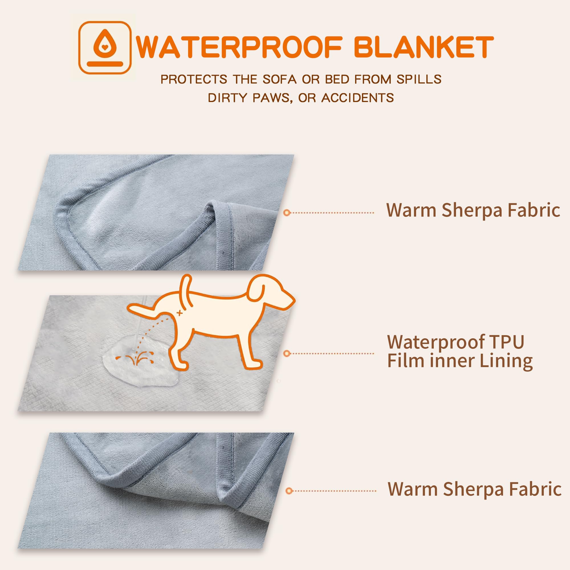 CAPT.SNOOZE waterproof blanket spread over a bed.