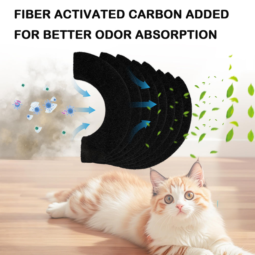 caqeaus carbon filter shown during a lid-lift replacement step.