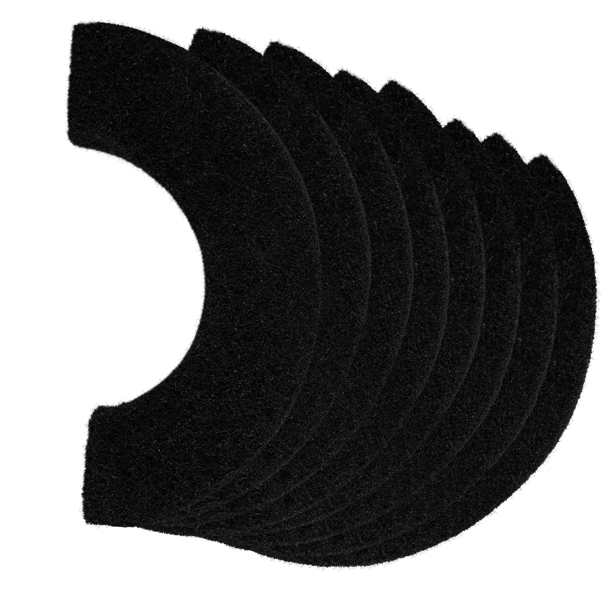caqeaus carbon filters shown from the front as a replacement filter product.