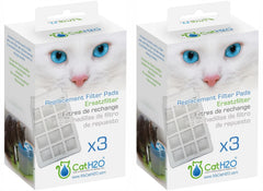 Cat H2O replacement filter pads shown from the front.